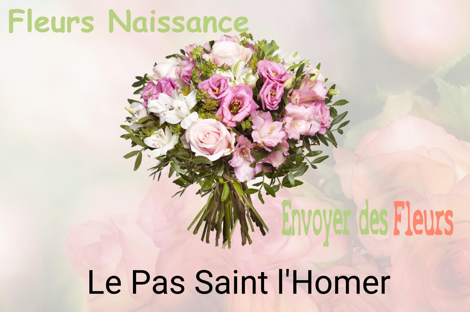 Bouquet de fleurs de naissance livré à Le Pas-Saint-l'Homer