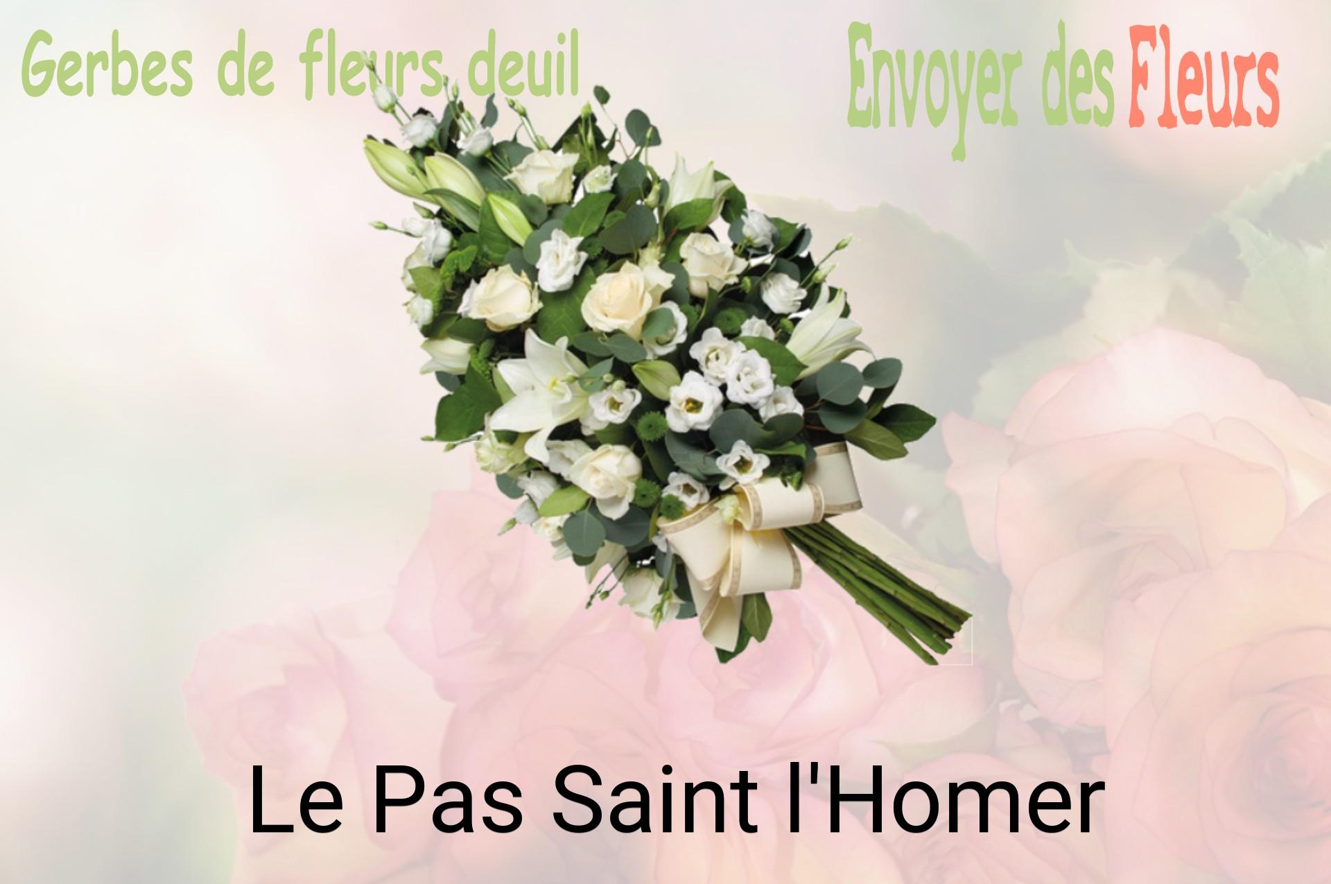 Gerbe de fleurs de deuil livrée à Le Pas-Saint-l'Homer